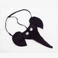 (情趣内衣)卡通性感男式情趣内裤大象丁字裤-黑色新品